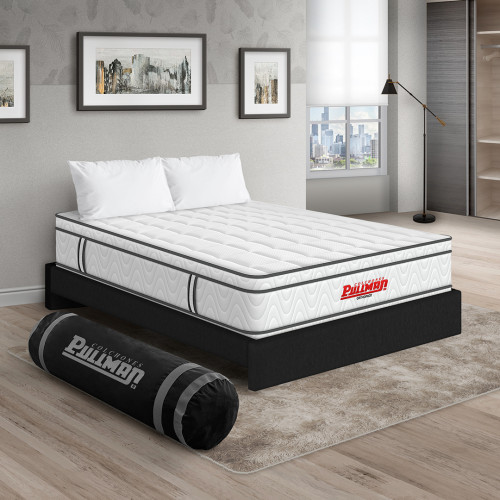Colchón Orthopack Euro + Base Cama + Almohada