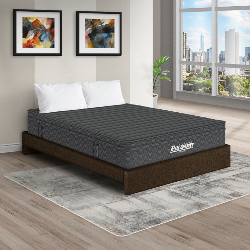 Colchón Rollpack Euro U + Base Cama + Almohada