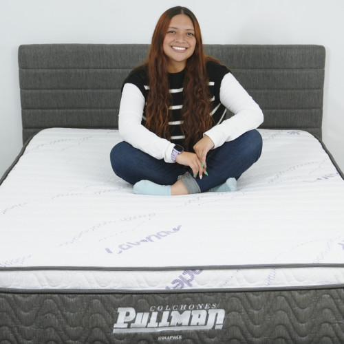 Colchón Rollpack Euro U + Base Cama + Almohada