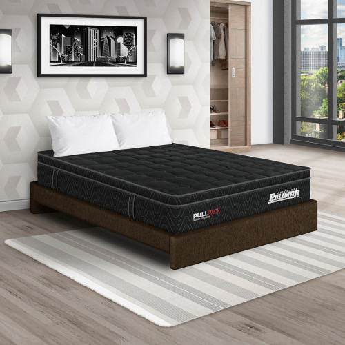 Colchón Pullpack Euro U + Base Cama + Almohada