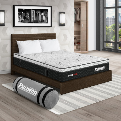 Colchón Pullpack Euro U + Cama Leo + Almohada