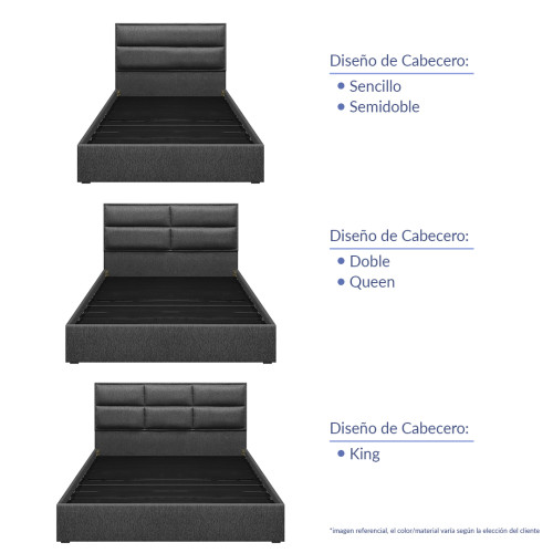 Colchón Pullpack Euro U + Cama Firenze + Almohada