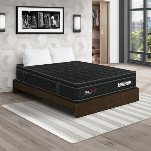 Colchón Pullpack Euro + Base Cama + Almohada