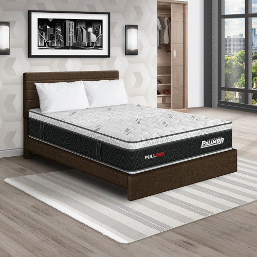 Colchón Pullpack Euro + Cama Leo + Almohada