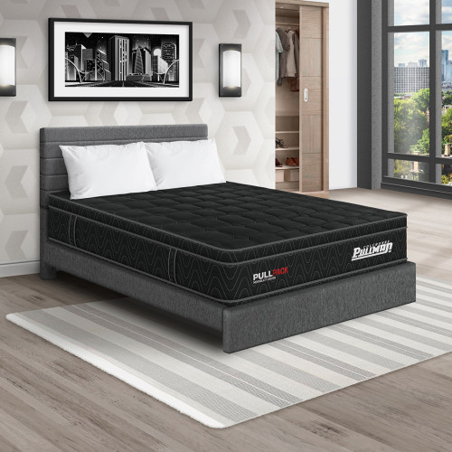 Colchón Pullpack Euro + Cama Leo + Almohada