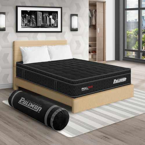 Colchón Pullpack Euro + Cama Leo + Almohada