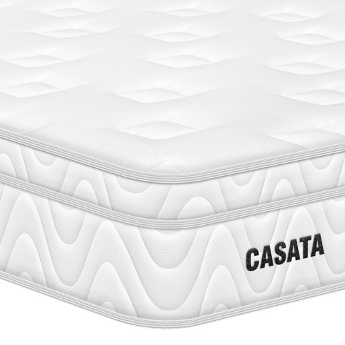 Colchón Casata Euro U + Cama TPM + Almohada