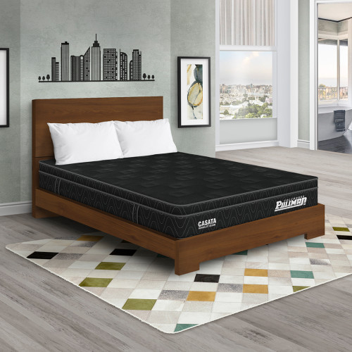 Colchón Casata Euro U + Cama TPM + Almohada