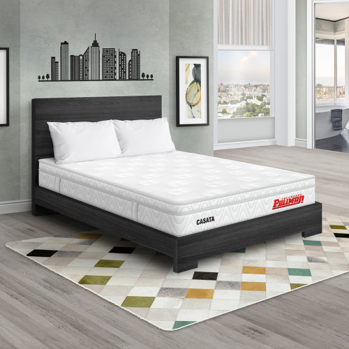 Colchón Casata Euro U + Cama TPM + Almohada