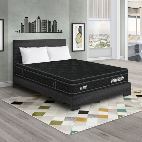 Colchón Casata Euro + Cama TPM + Almohada