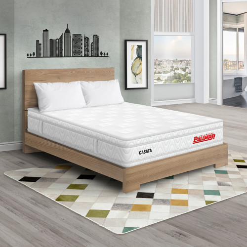 Colchón Casata Euro + Cama TPM + Almohada