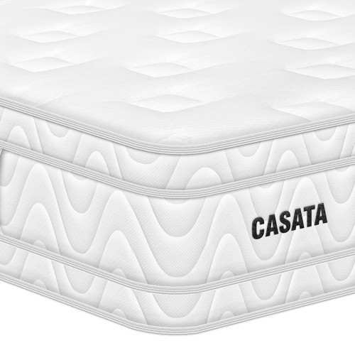 Colchón Casata Euro + Cama TPM + Almohada