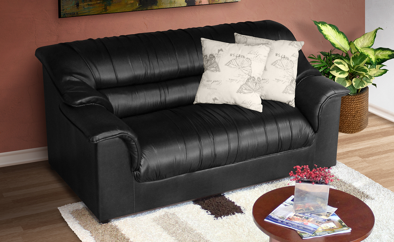 Sofa Vivir Cuero Sintetico Amoblando