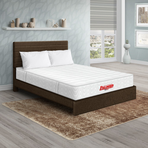 Colchón Ecopack + Cama Leo + Almohada