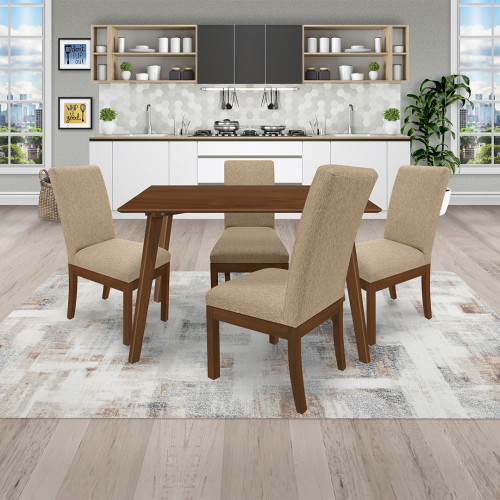 Juego de Comedor 4P (120) Cris Danny 4 Sillas