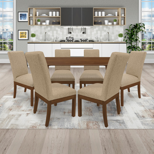 Juego de Comedor 6P (140) Cris Danny 6 Sillas