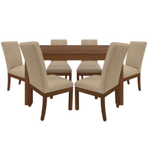 Juego de Comedor 6P (140) Italia Danny 6 Sillas