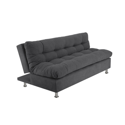 Combo Sofá Cama Comfort + Poltrona Mónaco + Mesa de Centro Italia + Tapete Deco Mediano