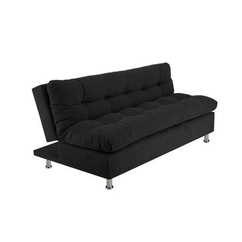 Combo Sofá Cama Comfort + Poltrona Mónaco + Mesa de Centro Italia + Tapete Deco Mediano