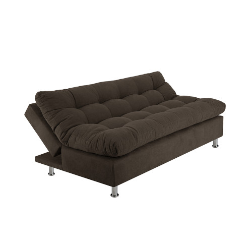 Combo Sofá Cama Comfort + Poltrona Mónaco + Mesa de Centro Italia + Tapete Deco Mediano