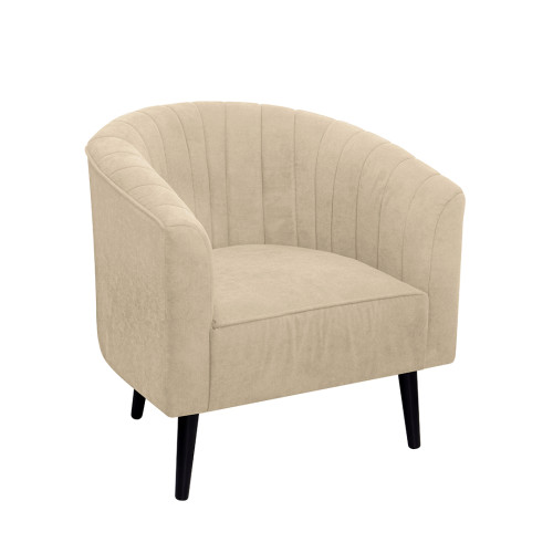 Combo Sofá Ariel + Poltrona Montecarlo + Mesa de Centro Anidada Julie + Tapete Fluffy Mediano