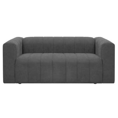 Combo Sofá Ariel + Poltrona Montecarlo + Mesa de Centro Anidada Julie + Tapete Fluffy Mediano