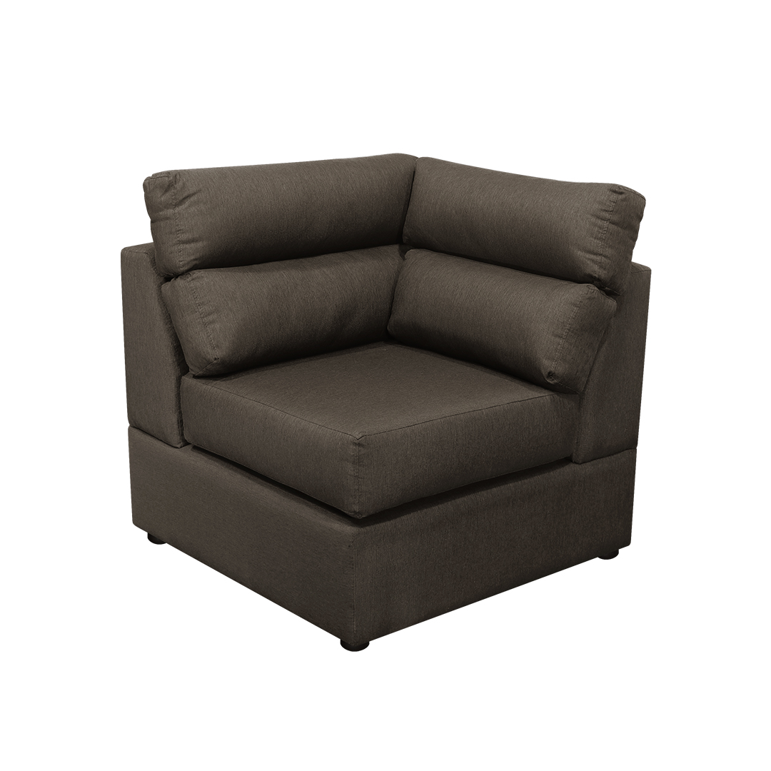 Sala Modular Vivian Microfibra Café - Amoblando