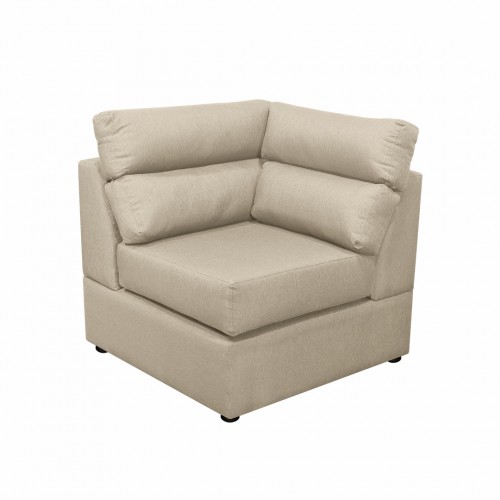 Sala Modular Vivian Microfibra Beige - Amoblando