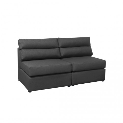 Sala Modular Vivian Microfibra Gris - Amoblando