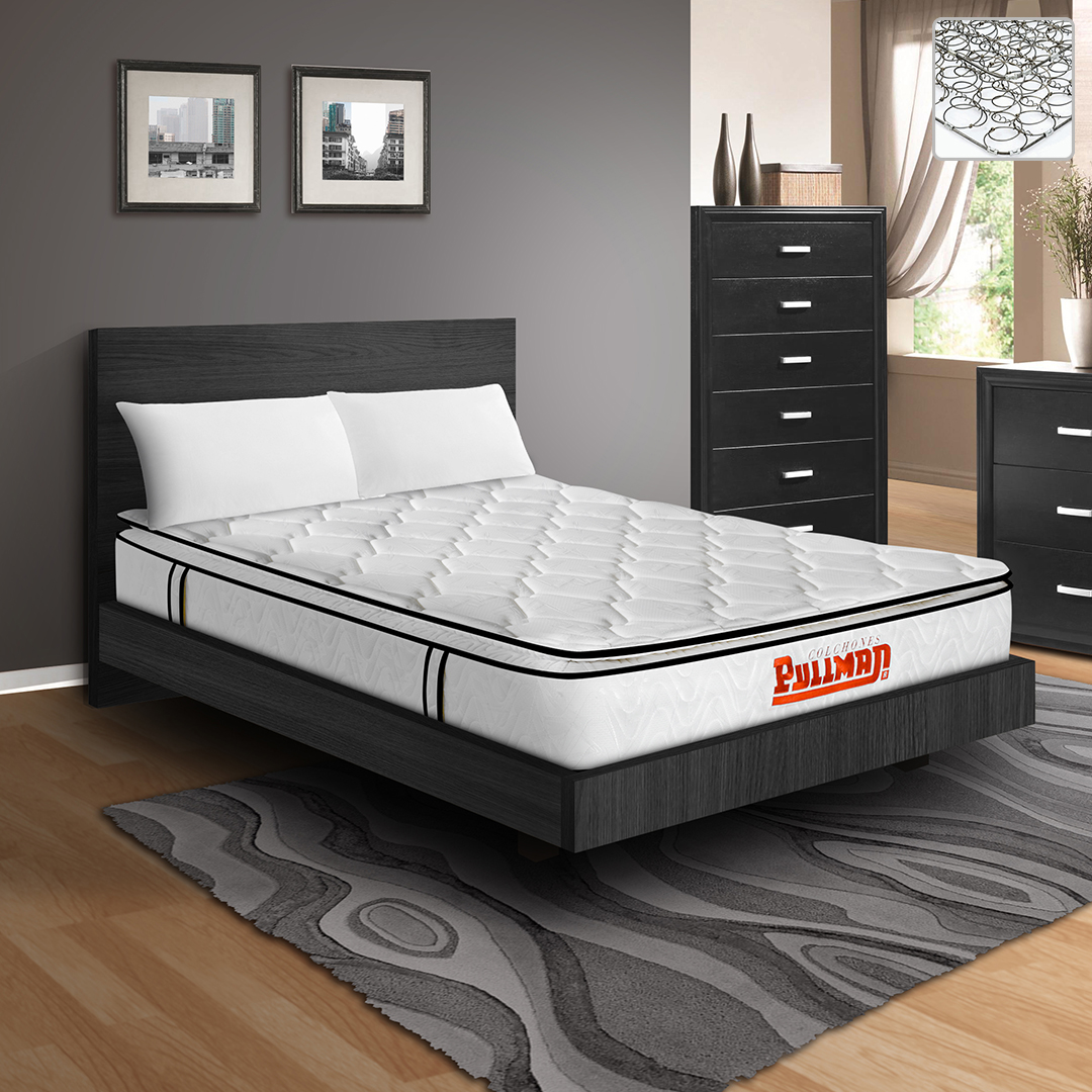 Combo Orthoflex BTU + Cama Flotante Wengue + Lencería - Amoblando