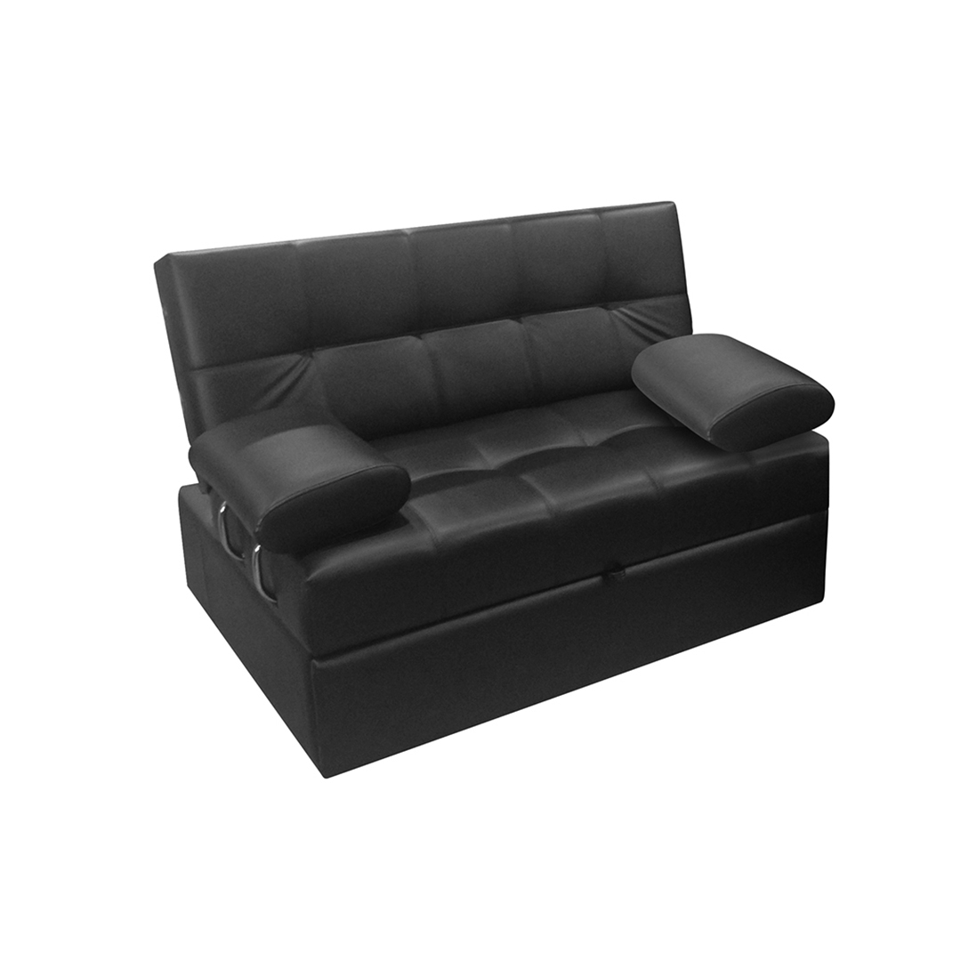 Sofacama Angela Con Brazos Cuero Sintetico Amoblando