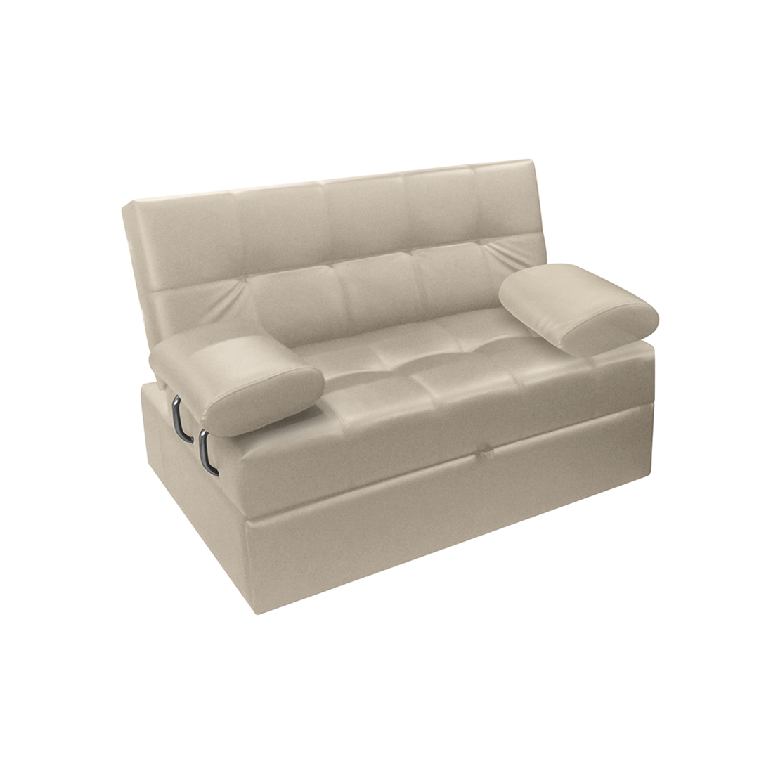 Sofacama Angela Con Brazos Cuero Sintetico Amoblando