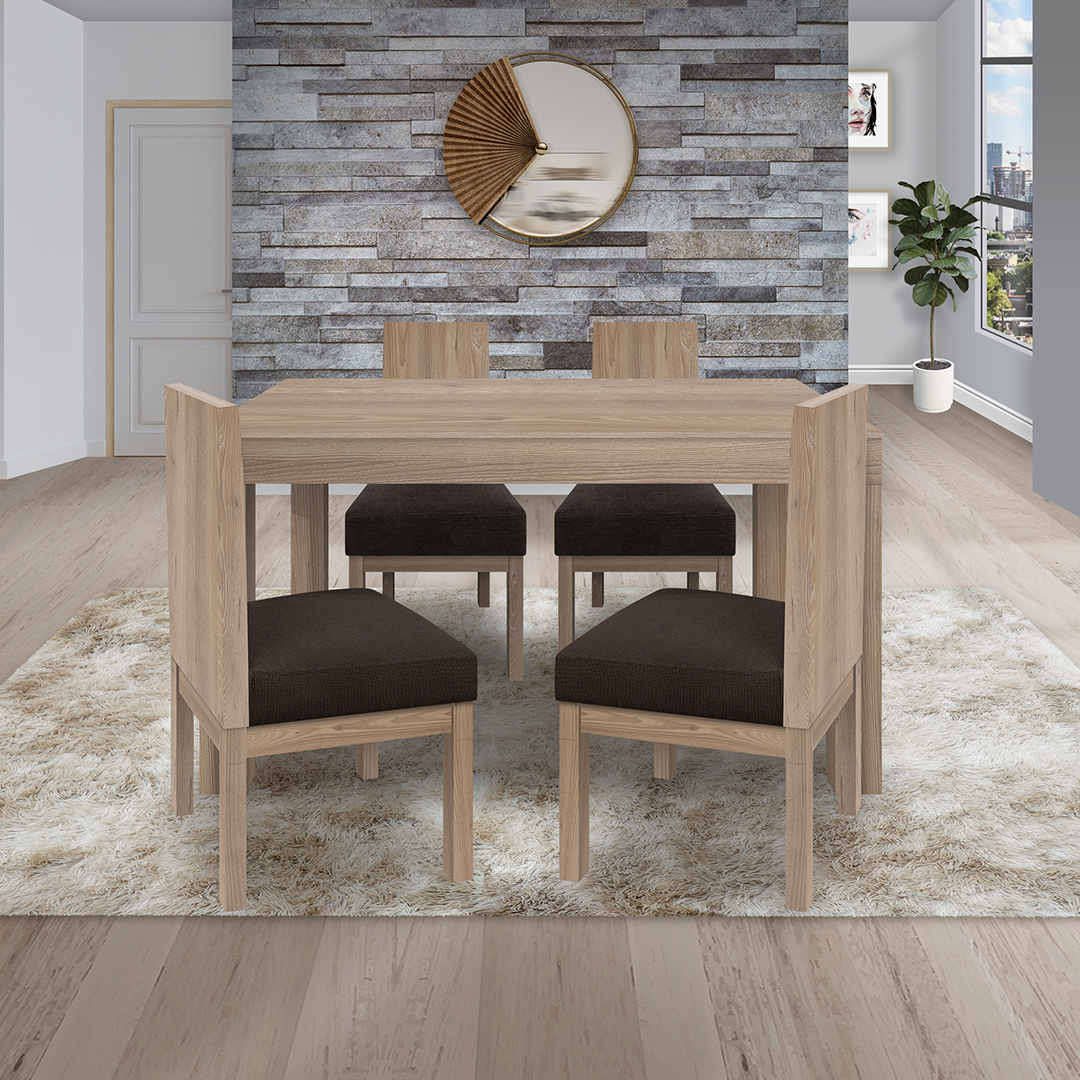 Juego Comedor Italia (140) 4 Puestos - Amoblando